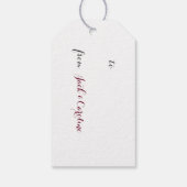 米国旗が合う ギフトタグ (裏面)