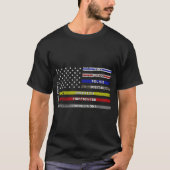 米国旗だけで戦う人はいない Tシャツ (正面)