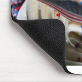 米国旗とのカップケーキのつや消し マウスパッド (コーナー)