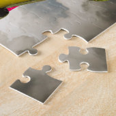 米国旗との1975年のコルベットのアカエイ ジグソーパズル (側面)