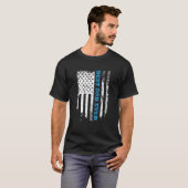 米国旗と父の日の最高のパパは今まで Tシャツ (正面フル)