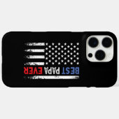 米国旗と父最高のの日のパパー Case-Mate iPhoneケース (裏面 (横))