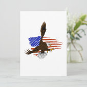 米国旗に対するベクターアメリカン・イーグル サンキューカード (スタンド正面)