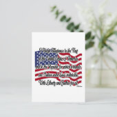 米国旗に対する忠誠の誓い ポストカード (スタンド正面)