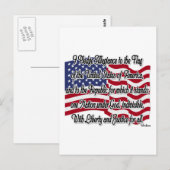 米国旗に対する忠誠の誓い ポストカード (正面/裏面)