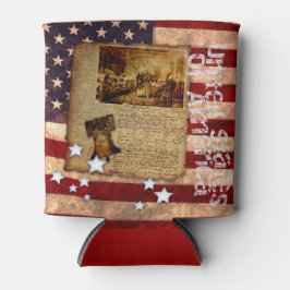 米国旗に対する独立宣言 缶クーラー