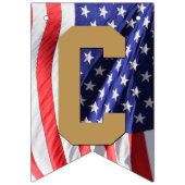 米国旗のお祝いの軍隊の退職 バンティングフラッグ (第1の旗)