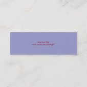 米国旗のしおり スキニー名刺 (裏面)