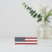 米国旗のしおり スキニー名刺 (スタンド正面)
