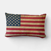 米国旗のグランジなスタイルのLumbarの装飾用クッション ランバークッション (裏面)
