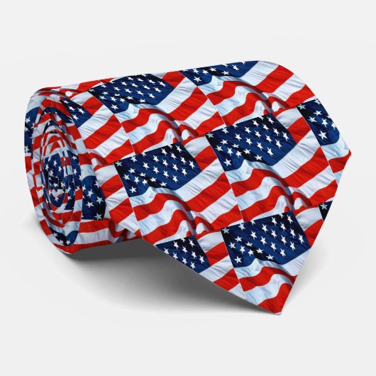 米国旗のタイ ネクタイ (ロール)