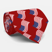 米国旗のタイ ネクタイ (ロール)