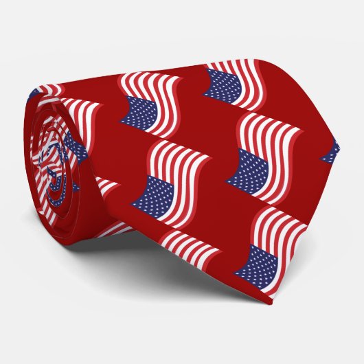 米国旗のタイ ネクタイ (ロール)