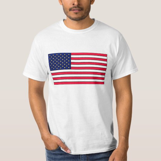 米国旗のティー Tシャツ (正面)