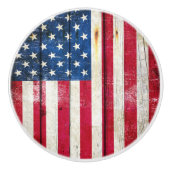 米国旗のドア・ノブ セラミックノブ (正面)