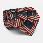 米国旗のパターン ネクタイ (ロール)