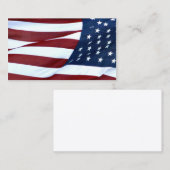 米国旗のビジネスまたはプロフィールカード 名刺 (正面/裏面)