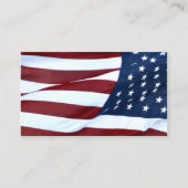 米国旗のビジネスまたはプロフィールカード 名刺 (正面)