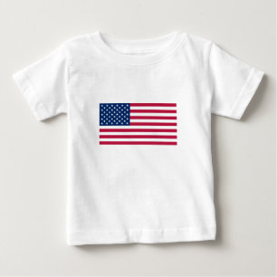 米国旗のベビーのTシャツ ベビーTシャツ