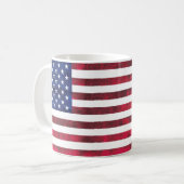 米国旗のマグ コーヒーマグカップ (正面左)