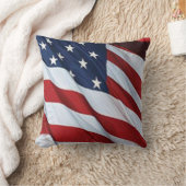 米国旗のリバーシブルピロー クッション (ブランケット)