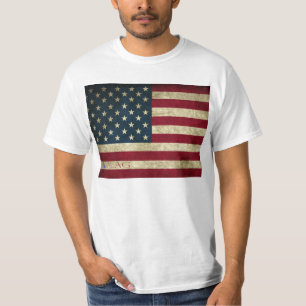 米国旗のワイシャツ Tシャツ