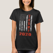 米国旗のヴィンテージのデザインの切札2020のアメリカ人T Tシャツ (正面)