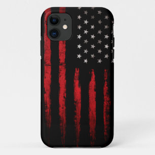 米国旗のヴィンテージの赤いグランジ iPhone 11 ケース