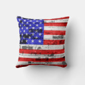 米国旗のヴィンテージ2 クッション (裏面)