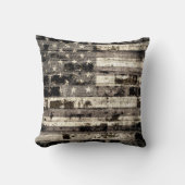 米国旗のヴィンテージ クッション (正面)