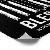 米国旗の下の一つの引用文 ポスター (角)