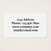 米国旗の会社名プロファイル名刺 (裏面)