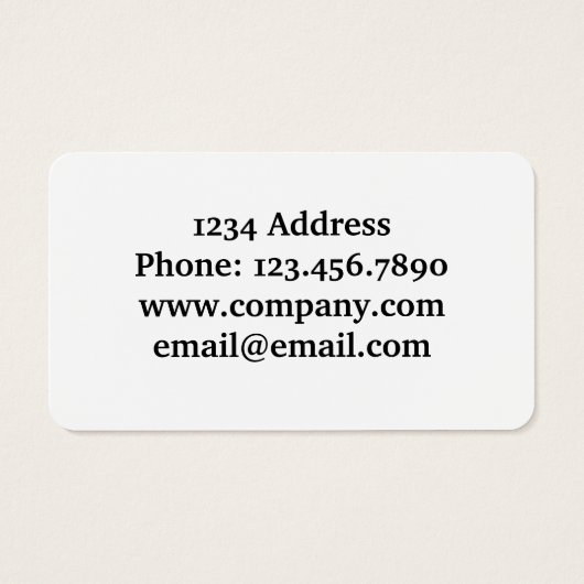 米国旗の会社名プロファイル名刺 (裏面)