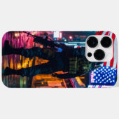 米国旗の兵士iPhone 14 Pro Maxケースカバー Case-Mate iPhoneケース (裏面 (横))
