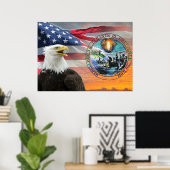 米国旗の反逆の暴君のポスター ポスター (ホームオフィス)