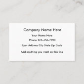 米国旗の名刺のデザイン 名刺 (裏面)