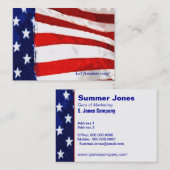 米国旗の名刺 名刺 (正面/裏面)