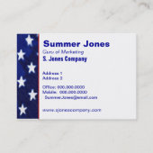 米国旗の名刺 名刺 (裏面)