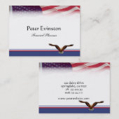 米国旗の名刺 名刺 (正面/裏面)