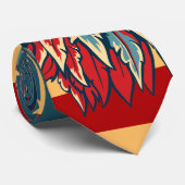 米国旗の愛国心が強いワシレトロ色のタイ ネクタイ (ロール)