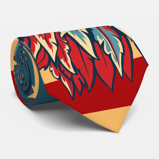 米国旗の愛国心が強いワシレトロ色のタイ ネクタイ (ロール)