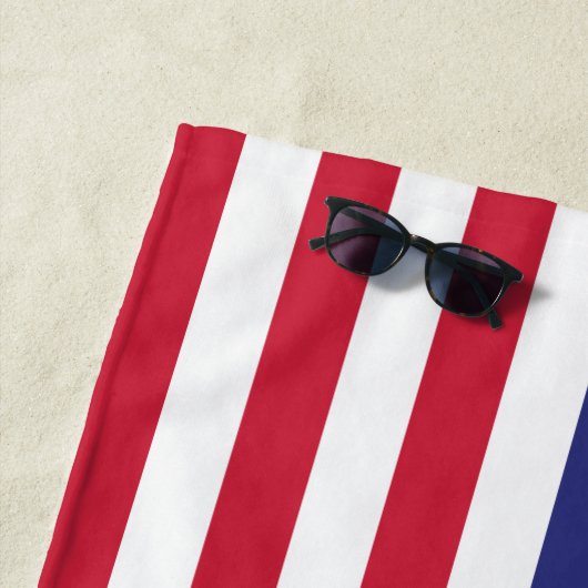 米国旗の愛国心が強い星条旗 ビーチタオル (インサイチュ)