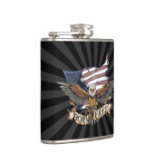 米国旗の愛国心が強い白頭鷲の生まれる自由 フラスク (右)