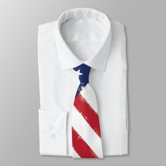 米国旗の愛国心が強く古いグランジ ネクタイ (タイ)