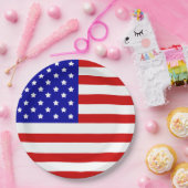 米国旗の愛国心の独立記念日7月4日 ペーパープレート (パーティー)
