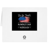 米国旗の憲法の見直しが必要 (裏面横)