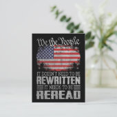 米国旗の憲法の見直しが必要 エンクロージャーカード (スタンド正面)