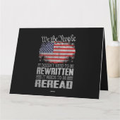 米国旗の憲法の見直しが必要 カード (裏面)