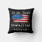 米国旗の憲法の見直しが必要 クッション (裏面)