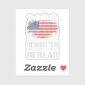 米国旗の憲法の見直しが必要 シール (シート)